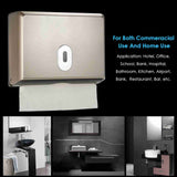 Wall-mounted Bathroom Tissue Dispenser Tissue Box Holder for Multifold Paper Towels V1294-YM0901-H18183CHG