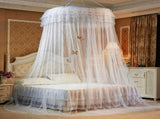 Breathable Round Canopy Lace Princess Style Mosquito Net Bed Curtain Netting V1294-YM0901-JY25278-02