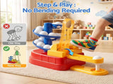 Keezi Kids Golf Toy Set with 20 Balls & 3 Adjustable Clubs, Foot Pedal Ball Launcher Portable KGS-B-BL