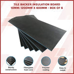 Tile Backer Insulation Board 10MM: 1200mm x 600mm - Box of 6 V63-822061