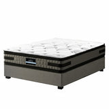 Artiss Bed Frame with 36cm Giselle Mattress Set King Single Gas Lift Base Grey BFRAME-E-TOKI-HOTEL-KS