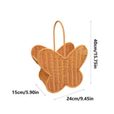 Handmade Woven Decorative Storage Basket, Portable Desktop Organizer for Home and Bath, V1192-AZ-W-24337