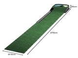 Centra Golf Putting Mat Training Aid Auto Ball Return 270cm Indoor,Green GO1007-AU