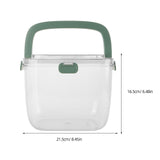 Green Plastic Bucket - Lightweight Portable Beverage Cooler Tub for Home and Outdoor Use V1370-AZ4-10658