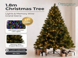 Christabelle 1.8m 6ft Grand Sierra Christmas Tree Pre Lit Multi Function LED Memory Wire Artifi 112_WFLGS6