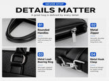 Brown Men's PU Leather Briefcase - Waterproof Laptop Messenger Bag with Adjustable Strap - Large V888-ELOSUNG57015-2