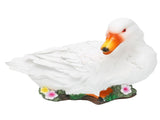 Resin Duck Statue Simulation Duck Ornament Model Decoration for Outdoor Garden YardWhite V1294-YM0901-3111210157811