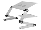 Aluminum Alloy Laptop Desk with Cooling Fan Portable Adjustable Lifting Folding Table for Home V1294-YM0901-3116210062511