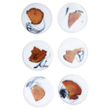 Resin Pine Coasters Heat Resistant Placemats Drink Mat Tea Coffee Cup Pad Decor Tea Sets Accessories V1294-YM0901-3118200105211