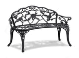 Outdoor Bench, 38.8 inches Metal Bench for Outdoors, 480 lbs Load Capacity Bench, Outdoor V952-GYZYJS40YC00PL1X7V0