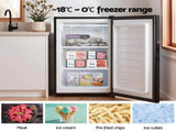 Devanti 81L Upright Freezer Fridge Black UPF-90L-BK
