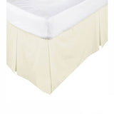 KINGDOM Box Pleated Valance Cream - SINGLE V442-KIT-VALANCE-225TC-CREAM-SB