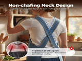Lightweight Cotton Denim Apron with Front Pocket, Adjtable Bib Apron for Men Women Chef Apron, V1258-DP02-F-385