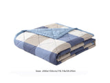 Reversible Patchwork Quilts Queen Size, 78.74x59.05in Lightweight Plaid Bedspreads Coverlets Quilt V1189-WXFWAL-20260326-03128