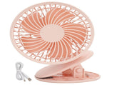 Portable Desk Fan 3 Speed Wind Mini Desktop Fan with Clip for Home Office and BedroomPink V1294-YM0721-3113210022512