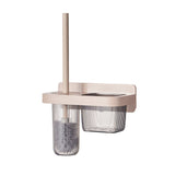 Toilet Brush and Holder Set for Bathroom Wall Mounted Toileting Brush with Long Handle Easily V1294-YM0901-3117230474411