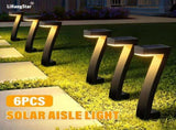 Black Outdoor Garden Pathway Lights Set Of 6 Garden Lighting Outdoor Illumination V1347-124-BLA-35144