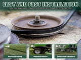 48 Inch Lawn Mower Belt with Rubber Construction Reduces Pulley Wear Mower Deck Belt For GX20571 V1366-AZ2-W-14974