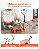 VEVOR Magnetic Helping Hands Soldering Station 3X LED Magnifying Lamp 5 Arms V952-FZSHJZ5GFZS66QYKI001V9