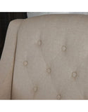Canberra Fabric Armchair & Ottoman in Begie Linen V1041-JSF-5007BEGIE