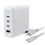 USP 100W Four Ports USB-C PD GaN Wall Charger White - 3x USB-C, 1x USB-A, Efficient, High Quality, V1202-V2-MPA-6976552041614
