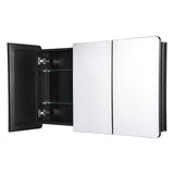Medicine Cabinet, 25.5 x 40 inch, Medicine Cabinet for Bathroom with Mirror, Aluminum Frame Bathroom V952-JXYJJXJ25540X2HYLV0