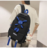 Cute Backpack for Women Men, Cute Backpack Fashion Trendy Harajuku Shoulder Bag Aesthetic Hiking V1192-AZ-W-15318