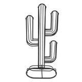 Cactus Shaped Pod Holder Home Black Iron Capsule Storage Stand Organizer Holds 48 V1294-YM0710-3118230036011