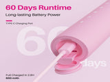 Purple 3 Modes Sonic Electric Toothbrush with Smart Timer - IPX7 Waterproof, 60 Day Battery Life, V888-ELOSUNG56305-2