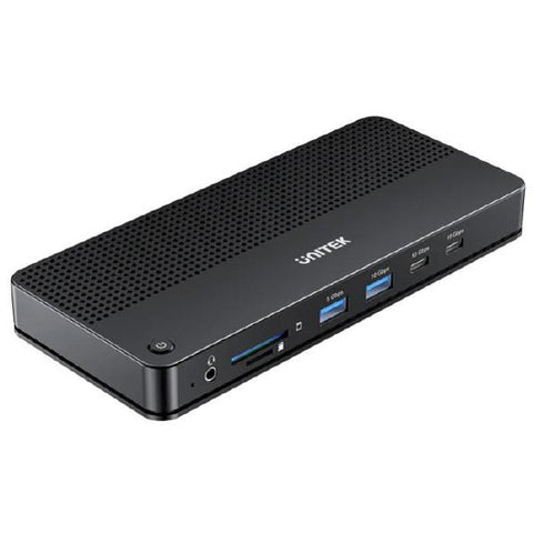Unitek 13-in-1 USB-C, 8K Universal Docking Station, 30Hz, 2 x HDMI 2.1 1 x DP 2.0, 100W, Black 15AD-D1104A01