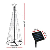 3.6M Christmas Tree 400 LED Solar Jingle Jollys XMAS-FAIRY-SOLAR-12FT