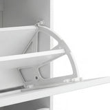 Levede Shoe Cabinet 3 Flip Drawers Adjustable Shelf Shoe Organiser Storage Rack EA0293-WH-3-AU