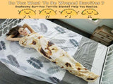 Burritos Throw Blanket , Novelty Funny Round Blanket for Kids & Adults, Soft Flannel V1107-BURRITOS TORTILLA THROW BLANKET1-71 INCHES
