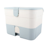 Cosmetic Storage Box 2 Layers Drawer Large Capacity Portable Makeup Storage Box with Handle for Nail V1294-YM0626-3117220310312