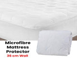 Essentially Home Living Microfibre Quilted Fitted Mattress Protector - LONG SINGLE V442-INT-MATTRESSP-MICROFIBREQUILTED-LS