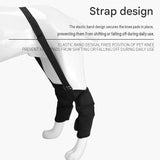 S Size Adjustable Dog Knee Brace set - Include front and hind legs Soft Neoprene Leg Support Sleeve V888-ELOSUNG56000