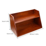 Wooden Desktop Organizer Multi-Layer Storage Shelf Brown for Household Use V1366-AZ2-W-22930