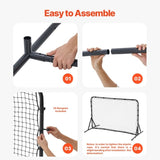 6x4FT Soccer Rebound Trainer Soccer Training Equipment Double-Sided Net V952-ZQHDWTZ64YCD591D1V0