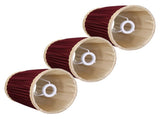 3pcs E14 Fabric Lamp Shade Wine Red Modern Clip On Lampshade for Home Wall Candle Table Lamps V1294-YM0523-3119210264911