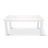 Laelia Dining Table 180cm Solid Acacia Timber Wood Coastal Furniture - White V315-VO-COAS-01