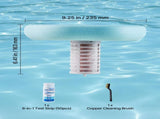 Solar Pool Ionizer, Hexagon Copper Pool Ionizer Up to 170343 L, Floating Automatic Water Cleaner and V952-TYNYCLZFSQDHDJNV9001V0