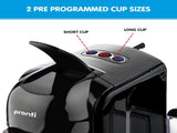 Pronti Breakfast Set with HomeMaid Coffee Machine, Silver Noir Toaster & Kettle T02-1711-511HM