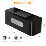 Solar Fence Lights, Solar Wall Lights Waterproof Outdoor Up and Down Lighting for Outside, Garden, V1107-118-90836-WAR-8PACK