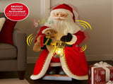 Christabelle 1.1m Musical LED Animated Christmas Santa Claus Glowing Lantern Ornament Decoratio 112_NK100