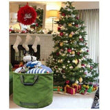 Extra-Strong Gardening Bag with Handles, Green Leaf Collection Bag with Military Canvas, H 45.7 cm, V1237-ZY-715-254