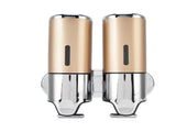 Wall Mount Soap Shower Dispenser Dual Pump 2 Separate Compartments Reusable Space Saving Shampoo V1294-YM0523-3112220024911