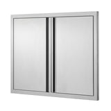 BBQ Access Door, 787x609 mm Double Outdoor Kitchen Door, Stainless Steel Flush Mount Door, Wall V952-SMABSCJMYS31WSG92V0