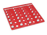 28 Hole Bolt Nut Identifier Gauge Metric Aluminum Alloy Nut Bolt Thread Checker for DIY Buffs V1294-YM0710-3114230169811