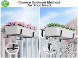 2PCS Adjustable Planter Box Brackets, Brackets for Window Boxes Planters Hanging Flower Box Holders, V1107-118-24475