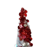 Retractable Xmas Tree Small Foldable PVC Holiday Decoration Supplies Red White 150x33cm V1294-YM0901-3115240111811